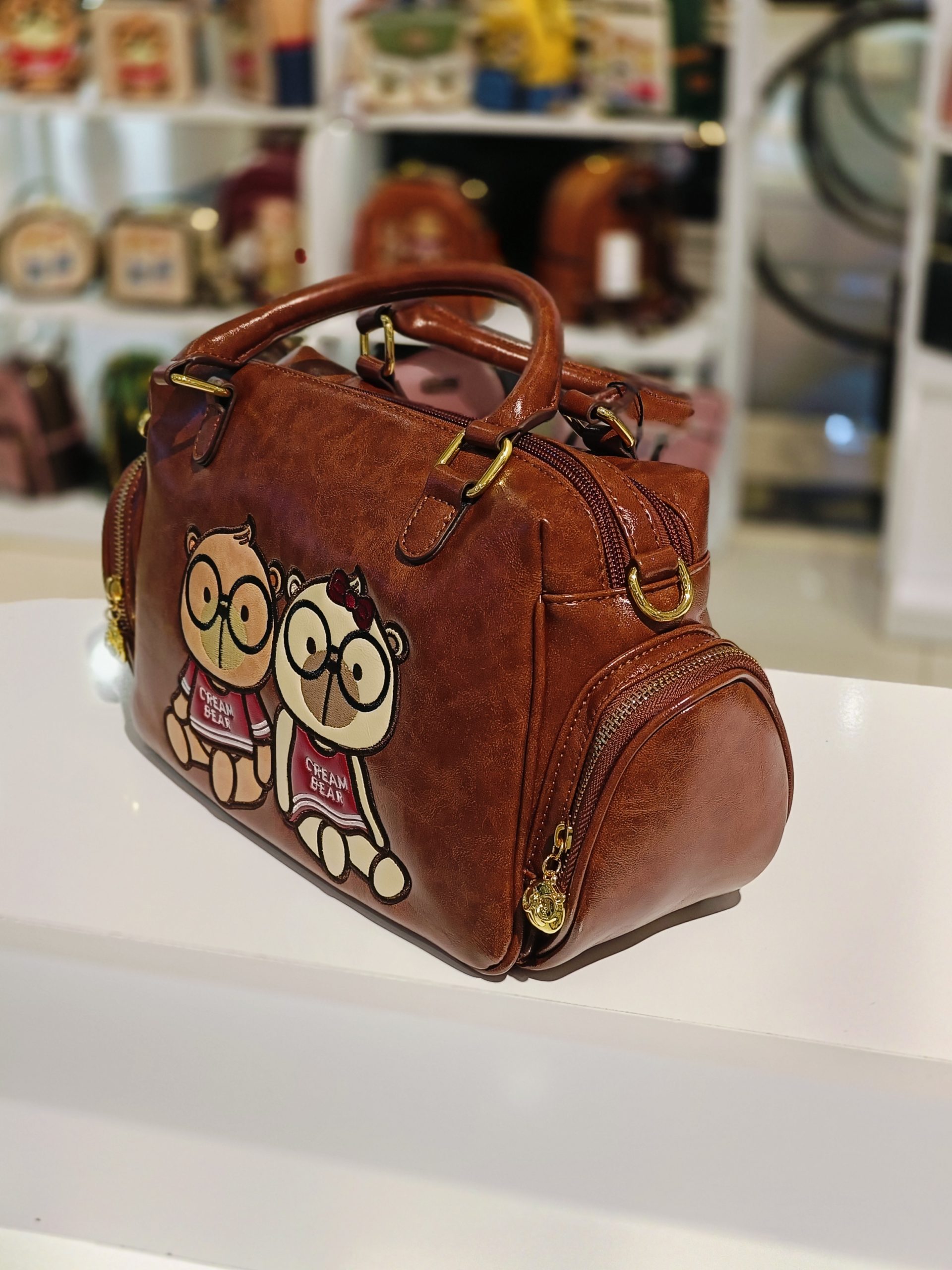 túi xách cream bear